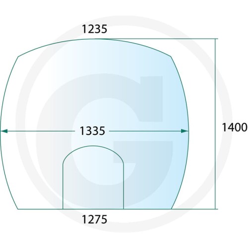 Szyba przednia Fendt Seria Fendt 800: Fendt 819 (Typ 832), Fendt 822 (Typ 833), Fendt 824 (Typ 834), Fendt 826 (Typ 835), Fendt 828 (Typ 836)