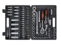 Zestaw kluczy nasadowych 108el. 1/4"-1/2" GEKO