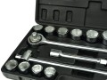 Zestaw kluczy nasadowych 3/4" 19-50mm GEKO