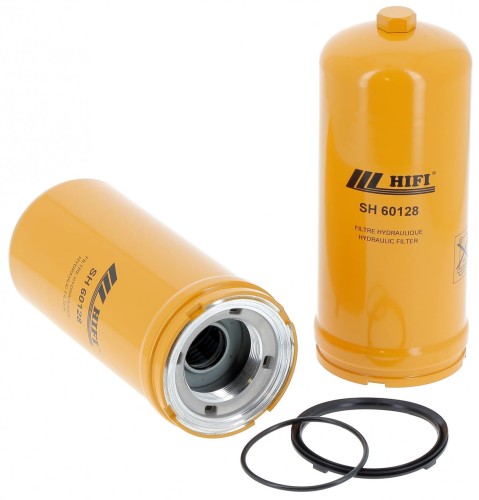 Filtr hydrauliczny SH60128 HIFI FILTER do KOMATSU: WA 470-6, WA 380-8, HITACHI: ZW 370-6