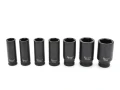 Zestaw nasadek udarowych długich 1/2" 10-32mm 16 sztuk