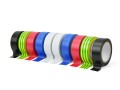 Taśma izolacyjna 10 sztuk kolorowa 19mm x 0,13mm x 5m