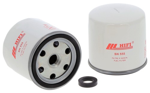 Filtr paliwa SN555 HIFI FILTER do FIAT: 35-66 VOLVO: 7700 HYBRID, B11R WACKER: DPU 110-70, RT 820 RC MANITOU: 170 AETJ C BI ENERGIE WEIDEMANN: 1030 D, 911 D/R