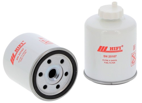 Filtr paliwa SN25107 HIFI FILTER do BOBCAT: S175, S185, S650 CASE: SR175, SV250 NEW HOLLAND: LS170