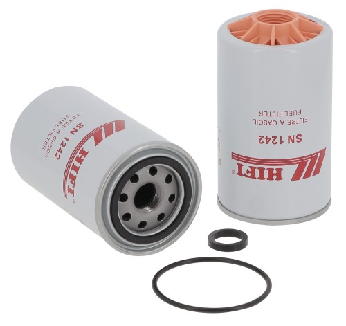 Filtr paliwa SN1242 HIFI FILTER do CASE: QUADTRAC 485 KOMATSU: SAA 6 D 107 E, SAA 6 D 114E-5A, SAAD 6 D 107 E-2