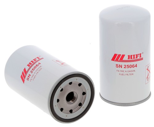 Filtr paliwa SN25064 HIFI FILTER do DOOSAN: DL350, DL400, DX300LC, DX340LC, DX420LC KOBELCO: SK230SRLC-3 DONGFENG: DFL3251, EQ3166