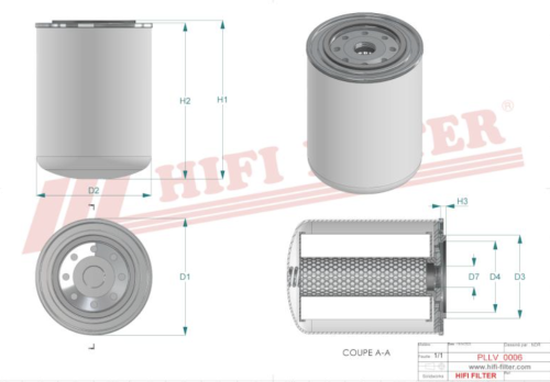 Filtr oleju SO10174 HIFI FILTER do AGRALE-DEUTZ: 6500, 8700 TR CASAGRANDE: C 5 CUMMINS: ISF 3.8