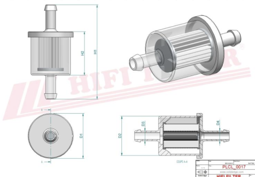 Filtr paliwa SN80533 HIFI FILTER do ROPA: EURO-BUNKERMAUS 3, EURO-BUNKERMAUS 4, EURO-BUNKERMAUS 5, PANTHER, TIGER 5 VOLVO: FM 400