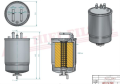 Filtr paliwa SN80042 HIFI FILTER do OPEL: CORSA D 1,3 CDTI OPEL VU/LT/LW: CORSA D VAN 1,3 CDTI