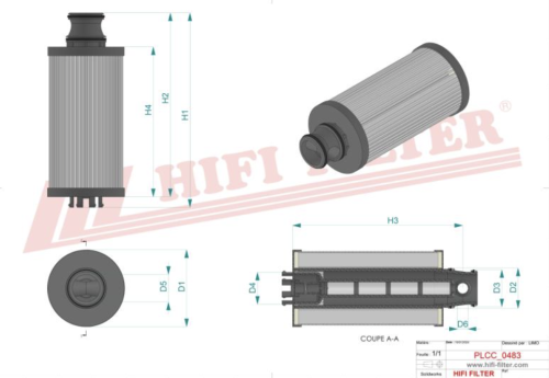 Filtr paliwa SN70554 HIFI FILTER do CLAAS: LEXION 770 TERRATRAC, XERION 5000 TRAC VC
