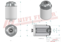 Filtr paliwa SN70552 HIFI FILTER do CASE: SR 175 B STV CATERPILLAR: CB 2.5, CB 4.4, CC 4.0 WACKER NEUSON: ET 65, EW 100, EZ 80