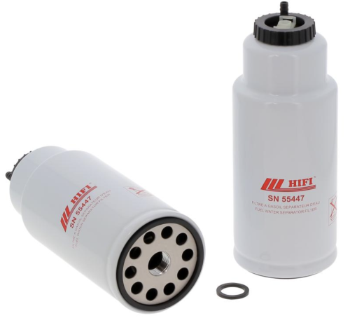 Filtr paliwa SN55447 HIFI FILTER do CATERPILLAR: XQP 310, PERKINS: 2506F-E15TA, 2506J-E15TA, 2806F-E18TA, 2806J-E18TA, 2806J-E18TTA