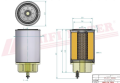 Filtr paliwa SN55110B HIFI FILTER do CATERPILLAR: D 7 R, HYUNDAI: HL 35, HL 770, HL 780-3, R 360 LC-3