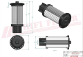 Filtr paliwa SN40913 HIFI FILTER do CATERPILLAR: 120 GC, AP 500, AP 550, AP 555, AP 655C, P 56 B, CP 66 B, CP 68 B, CP 74 B, CS 16, CS 17, CS 56 B