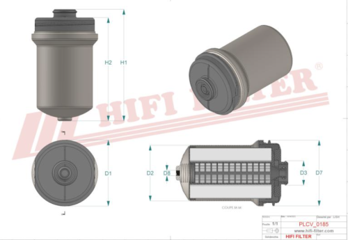 Filtr paliwa SN40901 HIFI FILTER do JCB: 140X L, SV220 X, 220 X-LC, 245 XR, 3 CX, 14 H 5 WA, 3 CX Pro, 4 CX, 532-60 AGRI, 532-60 AGRI-Extra, 532-60 AGRI-Super