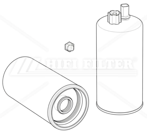 Filtr paliwa SN40847 HIFI FILTER do ATLAS: 250 MH-Blue, CASAGRANDE: C 9 / C 9 XP-2, DOOSAN DAEWOO: 12/205, 12/255, XCMG: XC 948 / E