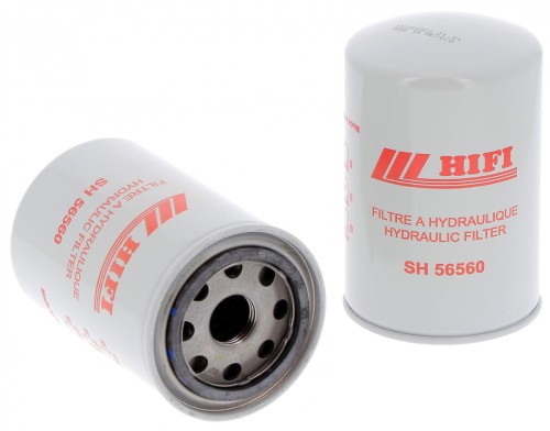 Filtr hydrauliczny SH56560 HIFI FILTER BOBCAT: 743, 753, 763, 773 JOHNDEERE: 5420 ZETOR: 8011 MANITOU: 80VJR TEREX: PT80 CLARK: EC500Y25-30 BELL: B25C, B30D