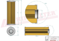 Filtr paliwa SN40115 HIFI FILTER do WARTSILA: W 9 L 20