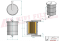 Filtr paliwa SN27410 HIFI FILTER do KOMATSU: PC 75 UU