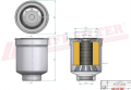 Filtr paliwa SN25148 HIFI FILTER do MITSUBISHI L200 2.5 DI-D 4WD