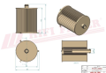 Filtr paliwa SN25102 HIFI FILTER do TOYOTA: Yaris 1.4 D, Yaris 1.4 D-4D