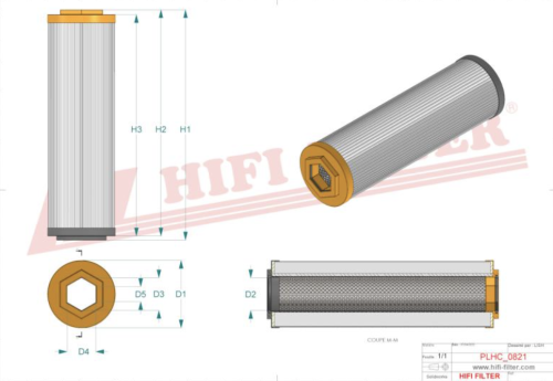 Filtr hydrauliczny SH93448 HIFI FILTER do PELLENC: Optimum 2 L10