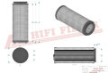 Filtr hydrauliczny SH87826V Hifi Filter