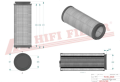 Filtr hydrauliczny SH87710V Hifi Filter