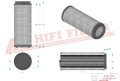 Filtr hydrauliczny SH87709V Hifi Filter