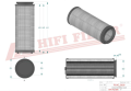 Filtr hydrauliczny SH87708V HIFI FILTER do SOILMEC: SM 20, SM 6, SM 9