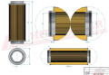 Filtr hydrauliczny SH87609 Hifi Filter
