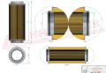 Filtr hydrauliczny SH87605 Hifi Filter