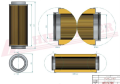 Filtr hydrauliczny SH87603 Hifi Filter