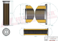 Filtr hydrauliczny SH52266 HIFI FILTER do HOLMER TERRA DOS T4.40, T4.30, TERRA FELIS 2