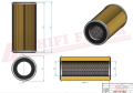 Filtr hydrauliczny SH52075 HIFI FILTER do DUTCH DRAGON EC6060, EC10075, TKD1800