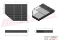 Filtr kabinowy SC50188CA HIFI FILTER do MERCEDES ACTROS 2640, 2636, 2642 AROCS 2536, 2533, 2540