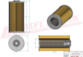 Filtr hydrauliczny SH65156 HIFI FILTER do WEIDEMANN 811, 808, 810 KSG508, KSG500, KSG520
