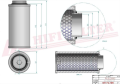 Separator powietrze olej SI41306 HIFI FILTER do RIETSCHLE CLFH141, CLFH181, CLFH251 VC300, VC500, VC700