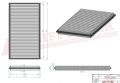 Filtr kabinowy SC90163 Hifi Filter do KALMAR: DCE 90-6, DRU 450-60S5, DRU 450-62S5, DRU 450-65S5