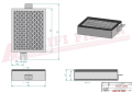 Filtr kabinowy SC90254 Hifi Filter do CATERPILLAR: 301.6 C, 301.8 C