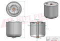 Filtr oleju SO9029 Hifi Filter do RENAULT VI: AE 400 E-TECH MAGNUM, KERAX 420 DCI, PREMIUM HD 370 DCI, IRISBUS: ARES 12, IVECO: EUROCLASS 389.12.43, SISU: E 12.480