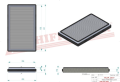 Filtr kabinowy SC90144 Hifi Filter do CATERPILLAR: 216 B, 226 B, 236 B, 242 B, 247 B, 252 B, 257 B, 262 B, 287 B