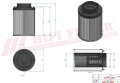 Filtr hydrauliczny SH60554 Hifi Filter do KOMATSU: PW 140-7, PW 148-8, PW 160-7E0, PW 180-7E0 LC, PW 220-7EO LC