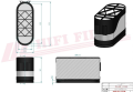 Filtr powietrza SA16856 Hifi Filter do CLAAS: ATOS 220, ATOS 230, ATOS 340, LAMBORGHINI: STRIKE 100 LD, STRIKE 115.4 HD, DEUTZ: 5100 G