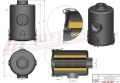 Filtr powietrza kompletny PV531-01 HIFI Filter do VUOTOTECNICA: MV 100, MV 100 A