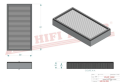 Filtr kabinowy SC60084 Hifi Filter do HUDDIG: 1160, 1260 C, 860, 960, VOLVO: EWR 130 E