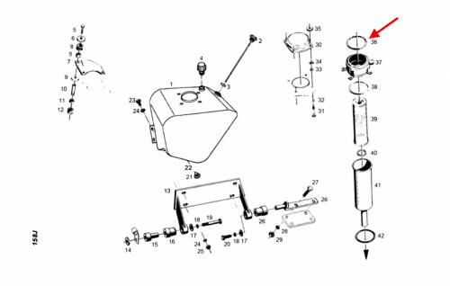X820500051000 Uszczelka filtr hydraulicznego