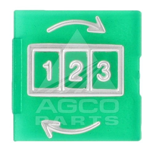 V34397820 Emblemat przycisku zielony