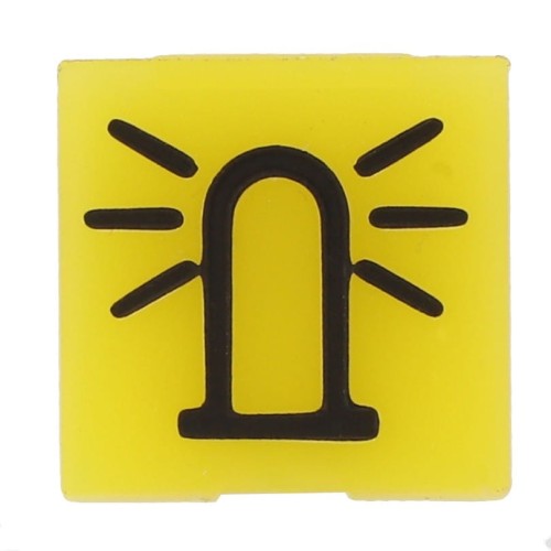 V34420800 Emblemat przycisku światła ostrzegawczego, koguta 