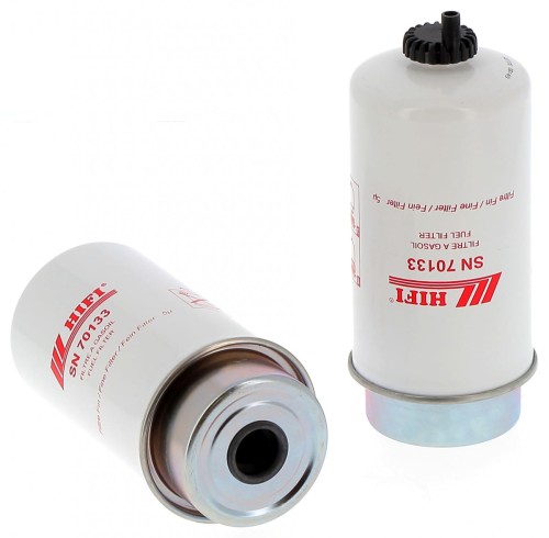 Filtr paliwa SN70133 HIFI FILTER do CASE: CVX 1170, MXM 140, MXM 175 CATERPILLAR: 930 G, M 318 C, IT 28 G MASSEY FERGUSON: 6480, 6495, 7495 NEW HOLLAND: TM 135, TM 165, TVT 190 VALTRA: T 160, N 111, C 120